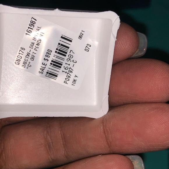 10k Real Gold & Diamond C initial large pendant charm FREE APPRAISAL Huge sale - Picture 5 of 12